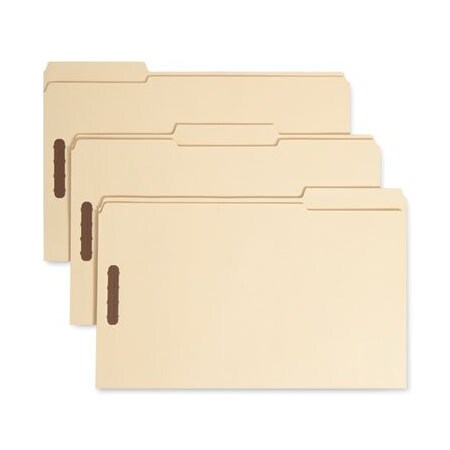 Smead Smead, TOP TAB 2-FASTENER FOLDERS, 1/3-CUT TABS, LEGAL SIZE, 11 PT. MANILA, 50PK 19547